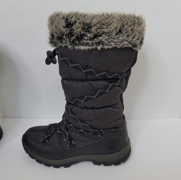 TIMBERLAND CHILLBERG WOMEN BLACK WATERPROOF BOOTS SIZE 8 - Picture 6 of 11